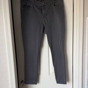 Express Women's Charcoal Skinny Jeans